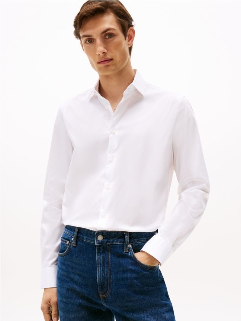 Tommy Hilfiger • NWT $79 USD Slim Fit Mens white dress shirt